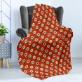 thumbnail image 4 of Abstract Soft Flannel Fleece Throw Blanket, Vintage 60s Hippie Style Colorful Geometrical Dotted Repeating Symmetric Print, Cozy Plush for Indoor and Outdoor Use, 50" x 70", Multicolor, by Ambesonne, 4 of 5