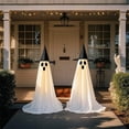 thumbnail image 3 of Large Light-Up Halloween Ghost Decoration for Outdoor Yard, Front & Indoor Party Decor - Glowing Stand-Up Lawn Prop for Holiday, 1Pack B, 3 of 5