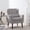 Grey, variant on 29" Chenille Butacas Para Sala Couch, Comfy Small Chair with Solid Wood Legs, Reading Nook Chair with Waist Pillow for Living Room, Grey