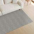 thumbnail image 2 of Mainstays Indoor Modern Geometric Machine-Tufted Grey Area Rug, 5' x 7', Machine Washable, Non-Skid Backing, 2 of 5