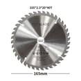 thumbnail image 5 of Professional Vents Design Circular Saw Blade, Non-Stick Coating Ensures Fast And Efficient Cutting, 60 Teeth Silver 165Mm Blade For Cutting Copper Iron Aluminum Plastic Wood, 5 of 5