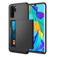 thumbnail image 1 of For Huawei P30 Pro Black Shockproof Card Slot Wallet Heavy Duty Case Tough 360 Cover Case, 1 of 2