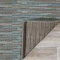 thumbnail image 3 of Couristan 2' x 3.5' Striped Indoor Outdoor Area Throw Rug - Blue and Gray, 3 of 4