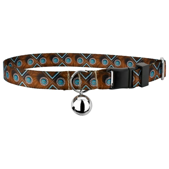 Country Brook Petz - Saddle Up Cat Collar - Country and Western Collection with 10 Rugged Designs