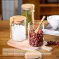 thumbnail image 5 of Spice Jars, Overnight Oats Containers with Airtight Lid and Spoon, Decorative Kitchen Canisters Set, Glass Storage Containers for Coffee, Tea, Sugar, Spice, Bath Salt, 18Oz/530ML (3PCS), 5 of 6