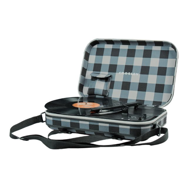 Crosley MESSENGER CR8016A - Turntable - portable - gray and black checkboard