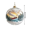 thumbnail image 3 of Sulaicai Christmas Story Ball Ornament, Mini Holiday Scene Transparent Hanging Bauble, Vintage Festive Keepsake Decor for Xmas Tree, Mantel, Indoor Holiday Party Display, 3 of 8