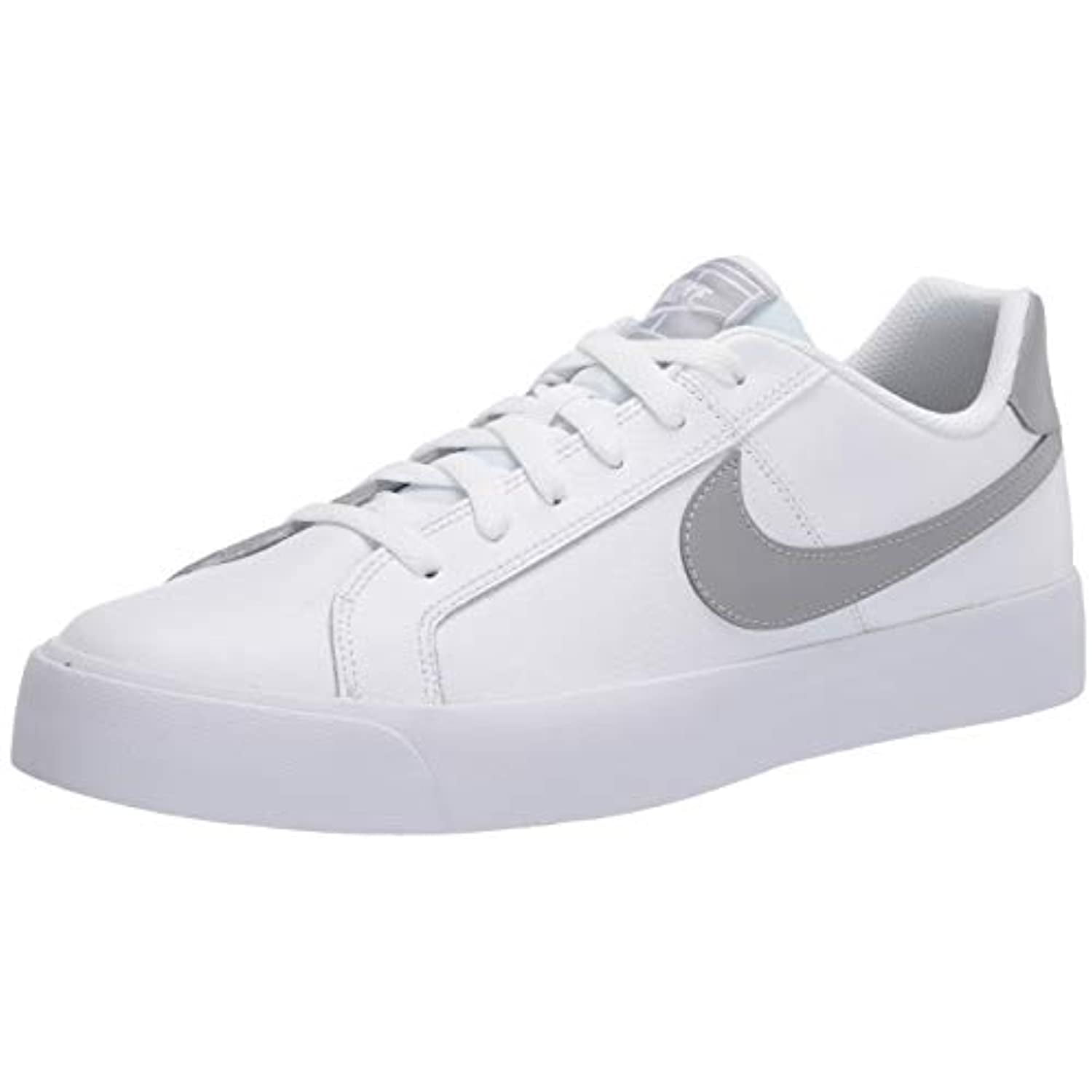 Nike Men's Court Royale AC Sneaker, White/Light Smoke Grey, Regular US -