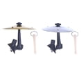 thumbnail image 2 of Musical Car Crash Cymbal Saucer Clip-On Mini Window Fan Window Fan Accessory Metal Battery Easy Installation, 2 of 4