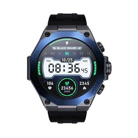 Black Shark S1 Pro Smartwatch, 15 Days Battery Life, 1.43â€ AMOLED Display, Gaming Health Monitoring Mode, 100+ Sports Mode, IP68 - (Blue)