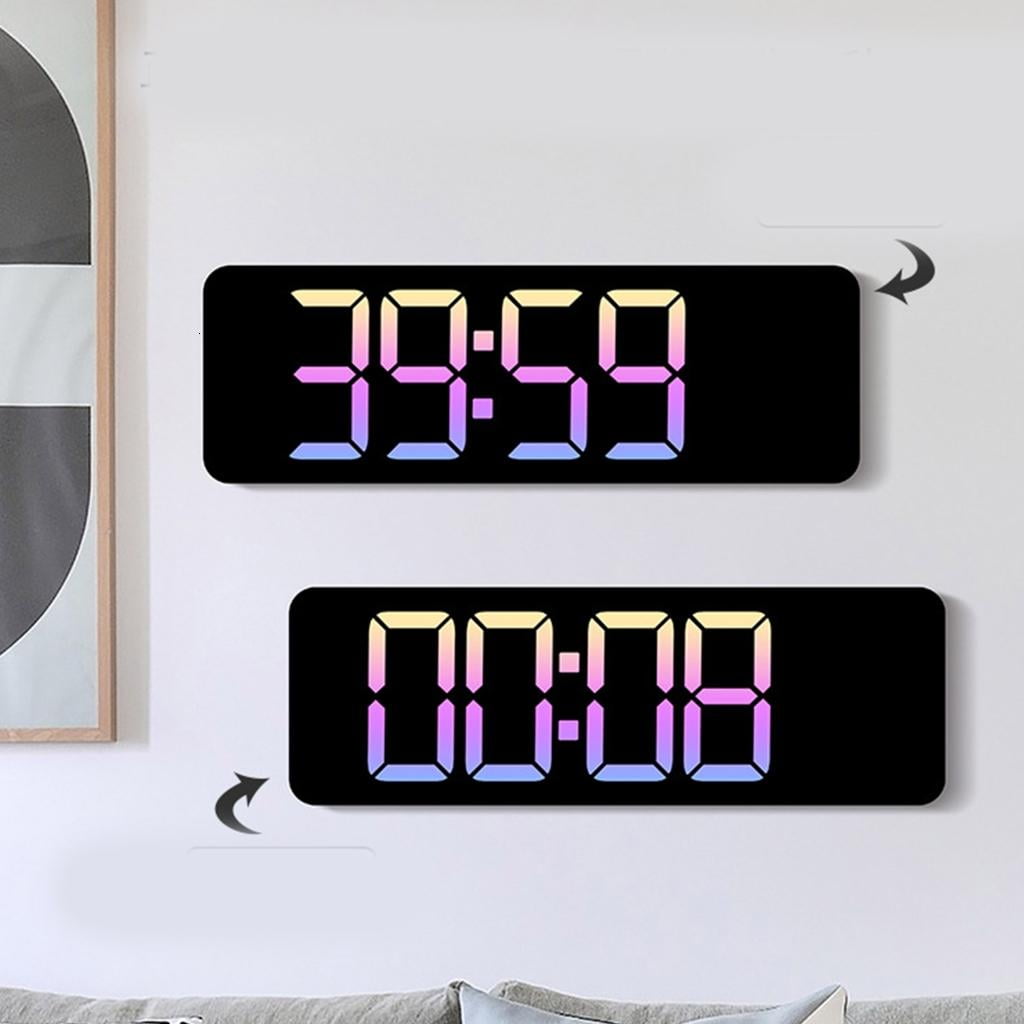 Digital Clock with Large Display, Large Screen Bedsides Clock 12/24 Alarm Clock
