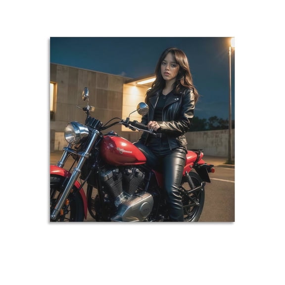 Jenna Ortega Poster (7) Art Poster Canvas Painting Decor Wall Print Photo Gifts Home Modern Decorative Posters 16x16inch(40x40cm)