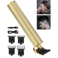 thumbnail image 1 of Soidarity Cortadora de pelo recargable por USB, cortadora de pelo para hombres, Afeitadora eléctrica, cortadora de pelo para hombres, niños, familia Juegos de afeitado USB dorado Soidarity CE007290-02, 1 of 5