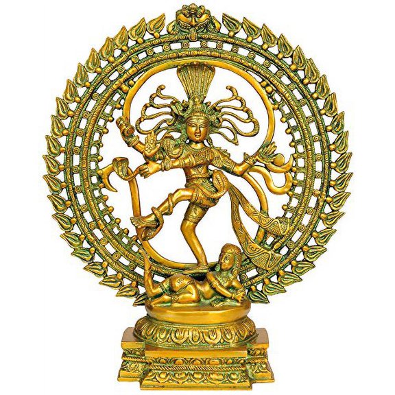 Nataraja in Om(AUM) - Brass Statue