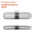 thumbnail image 2 of Uxcell 4pcs Travel Toothbrush Case Transparent Black Portable Toothbrush Holders for Home Travel, 2 of 6