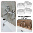 thumbnail image 3 of OUNONA 4pcs Toilet Flange For Bathroom Use In Silver ABS Material Ideal For Business Owners, 3 of 8