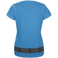 thumbnail image 2 of Halloween Patrol Blue Police Officer Costume All Over Womens T Shirt Multi LG, 2 of 2