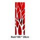 thumbnail image 2 of Pegatinas de pared de espejo Wosthever Decoración de carteles tridimensionales Fondo de arte impermeable Rojo 100x28cm, 2 of 6