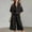 Black, variant on Capri Sets Women 2 Piece Outfits Casual Plus Size Summer Outfit Half Zip Off Shoulder Tunic Shirt and Capri Pants Set Beach Vacation Wear, Black 2XL