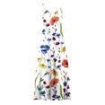 thumbnail image 5 of Jacenvly New Casual Summer Dresses for Women Vest Sling Dress Summer Sleevess Printed V Neck Sexy Long Maxi Dress Lightweight Loose Dresses for Women Multicolor, 5 of 6