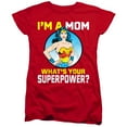 thumbnail image 4 of Wonder Woman Wonder Woman Mother's Day What's Your Superpower Women's T Shirt, Red, Medium, 4 of 5
