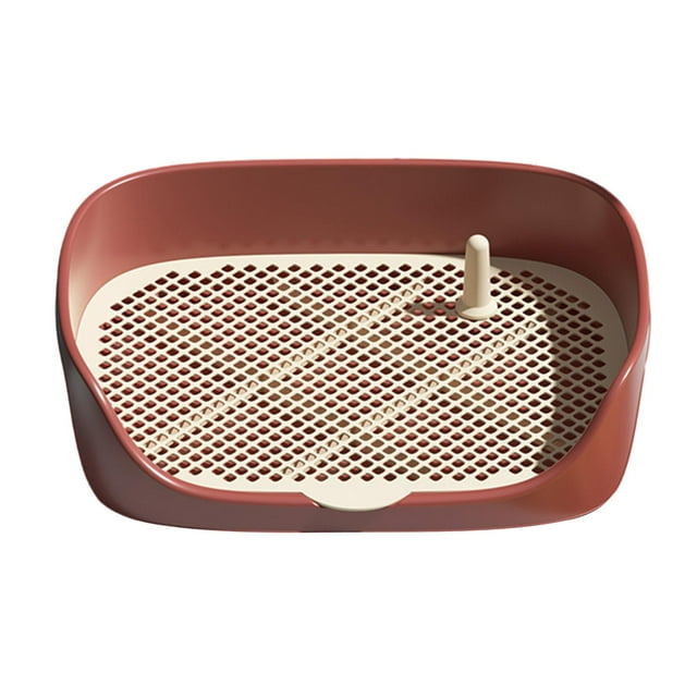 Pet Dog Toilet Indoor Dog Potty Tray Dogs Potty Pan Puppy Training Potty Tray Red S