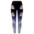 thumbnail image 4 of WILLBEST Leggings de Yoga de Cintura Alta para Mujer, Suaves, Elásticos, con Estampado Navideño, con Bloques de Color, Cómodos para Fitness Y Running 2776 Grande, 4 of 4