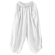 thumbnail image 3 of WILLBEST Pantalones Casuales de Lino con Cintura Elástica para Mujer, Holgados, para Actividades de Verano Extra Grande, 3 of 3