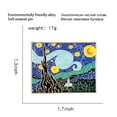 thumbnail image 3 of 2 pines de solapa con pintura esmaltada de noche estrellada de Van Gogh, multicolor, 1,75 pulgadas, 3 of 5
