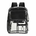 thumbnail image 2 of Clear Backpack for Stadium Events, Heavy Duty Transparent Bookbag with Reinforced Strap, Large Capacity See Through Clear Bag, 2 of 7
