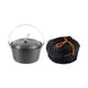thumbnail image 3 of Olla para acampar, utensilios de cocina, vaporera multifuncional, olla para sopa, olla para exteriores, olla para Picnic, senderismo, fogata, barbacoa Caldero colgado, 3 of 9