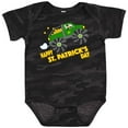 thumbnail image 3 of Inktastic Happy St. Patrick's Day monster truck with leprechaun Boys or Girls Baby Bodysuit, 3 of 5