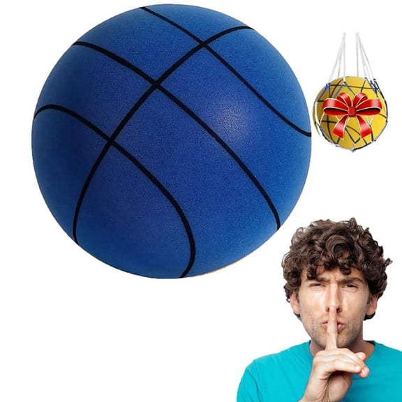 Silent House Basketball Indoor Size 6 (28.5"), 2026 No Noise Quiet Foam Basketball for Dribbling Training