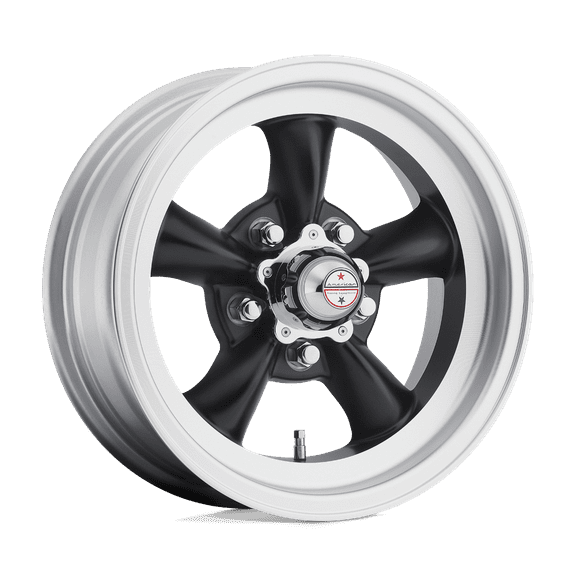 American Racing Vn105 Torq Thrust D 15X8 5X114.3 False 83.06Cb Satin Black Machined Lip Wheel