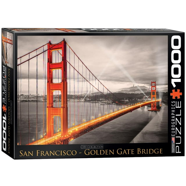 Rompecabezas De Arte Eurographics San Francisco - Golden Bridge 1000 Pzas