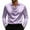 Purple, variant on ZCFZJW Fashion Men's Cowl Neck Satin Blouse Long Sleeve Office Work Shirt Silk Top Trendy Regular Fit Plain Formal Wedding T-Shirts Tops Gray S