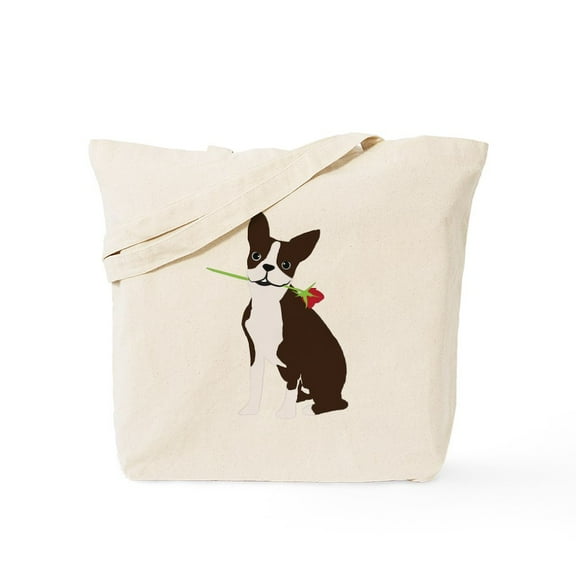 CafePress - Boston Terrier Tote Bag - Unisex Canvas Tote Bag, Beige, 1-Piece