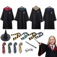 thumbnail image 2 of Harry Potter 6pc Set Magic Wizard Fancy Dress Cape Cloak Costume_y zhangyuxiang LED, 2 of 2