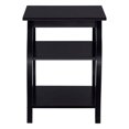 thumbnail image 4 of Linon Table d'Appoint en Bois Regan Pieds Courbés 2 Étagères Spacieuses Finition Noire, 4 of 14