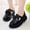 F-359Black, variant on ZHOGXU Children Kids Girls Shoes Non Slip Thick Sole Solid Color Comfortable Fashion Elegant Shoes For Stage Performance Party,Black,3.5-4 Years
