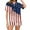 White, variant on TSADFHJI Robes for Women Silk Women's Independence Day Flag Print Stylish Everyday Pajamas Pajama Pants Set M Black