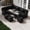 Black-Black, variant on 7 Piece Outdoor Patio Furniture Set, PE Rattan Patio Conversation Sofa Set with Dining Table and Ottoman,Dark Gray-Drak Gray