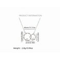 thumbnail image 7 of Silver Silver Interlocking Double-Circle Necklace Sister Birthday Gift for Sisters To Enjoy At Christmas, 7 of 7