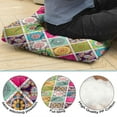 thumbnail image 7 of Square Meditation Cushion 22 Inch for Adults, Boho Style Dutch Velvet Floor Pillow for Yoga and Rest, 7 of 7