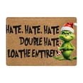 thumbnail image 1 of Felpudo de bienvenida de Grinch, alfombra navideña, felpudo decorativo de dibujos animados para el suelo, felpudo para la entrada, felpudo absorbente para interiores, felpudo navideño de Grinch, 1 of 2