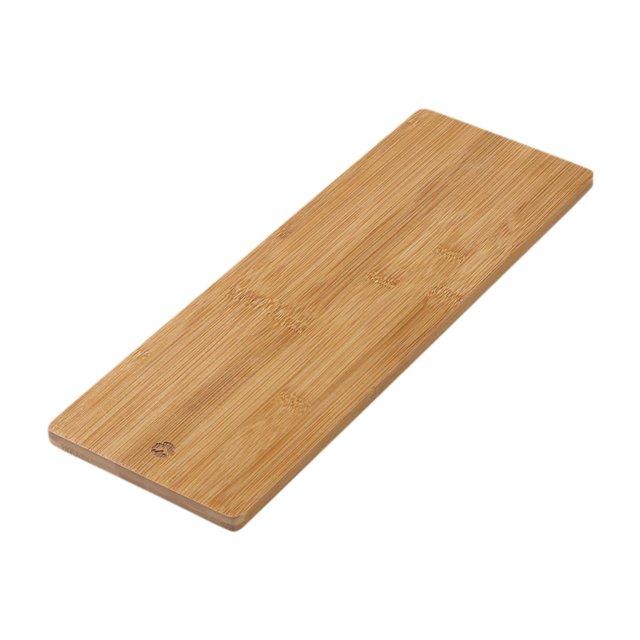 Tabla de cortar de bambú para acampar con esquinas lisas, bandeja de comida portátil antideslizante para picnic y viajes.