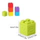 thumbnail image 3 of Juego de bloques de silicona apilables para piscina, bebés y niños pequeños. Suaves y didácticos. Incluyen números, letras, animales, frutas y formas. Bloques de construcción de silicona de alta elast, 3 of 9