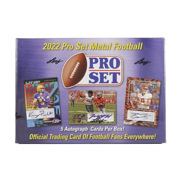 2022 Leaf Pro Set Metal Football Hobby Box