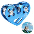 thumbnail image 1 of Pulley Tandem Speed Dual Trolley Rescue Climbing Dual Pulley With Ball 2y, 1 of 5