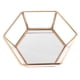 thumbnail image 1 of Bandeja de Joyería de Cristal Hexagonal Bandejas Decorativas Organizador de Joyas Decoración Yuyangstore Terrario geométrico, 1 of 8